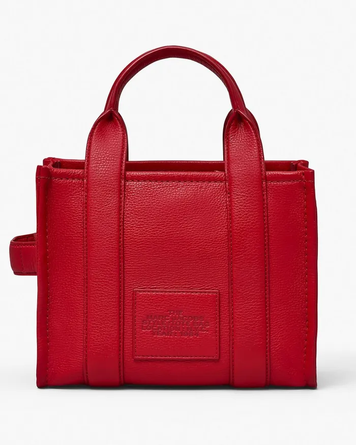 Marc Jacobs The Tote Bag Women The Leather Small Tote Bag True Red