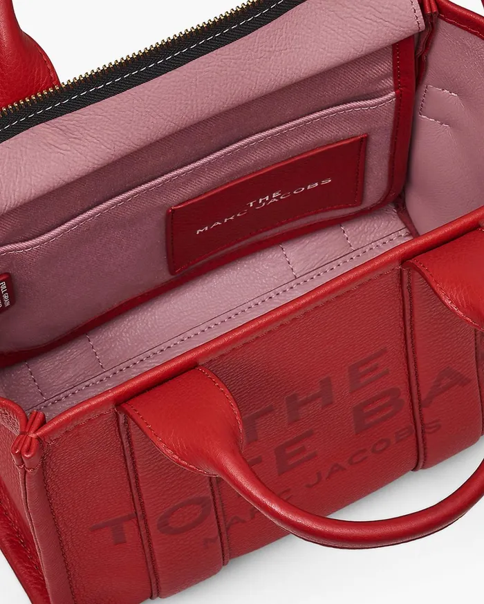 Marc Jacobs The Tote Bag Women The Leather Small Tote Bag True Red