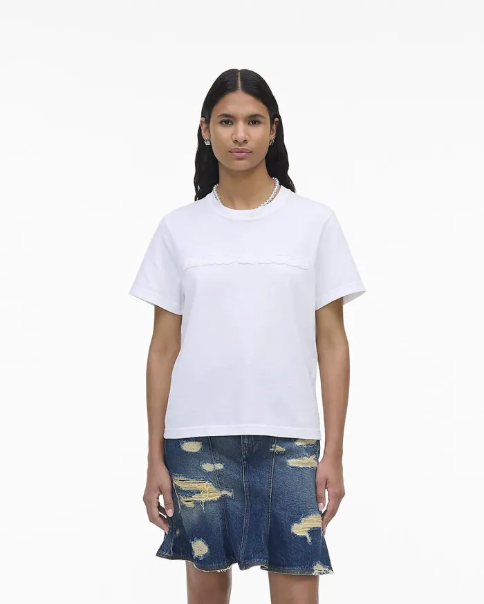 Marc Jacobs Tops Women The Logo Baby Tee White