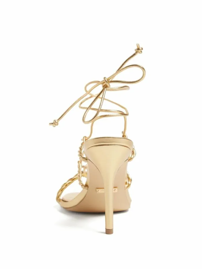 Marciano Bea Strappy Sandal Gld1 Gold Women Shoes Marciano Bea Strappy Sandal Gld1 Gold Women Shoes