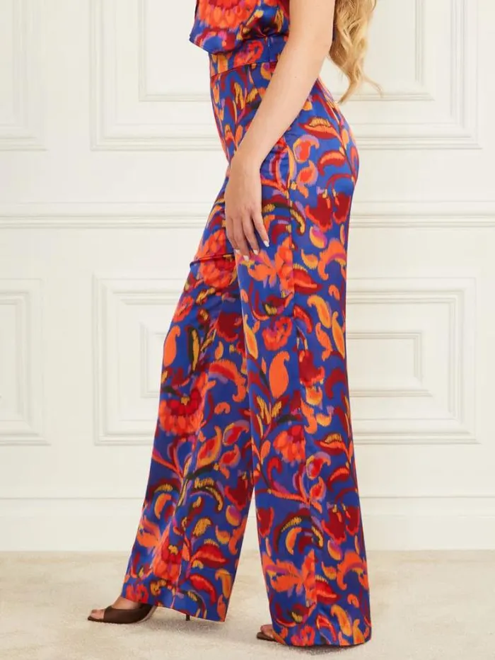 Marciano Betty Printed Blue Pant Betty Blue Print Women Bottoms Marciano Betty Printed Blue Pant Betty Blue Print Women Bottoms