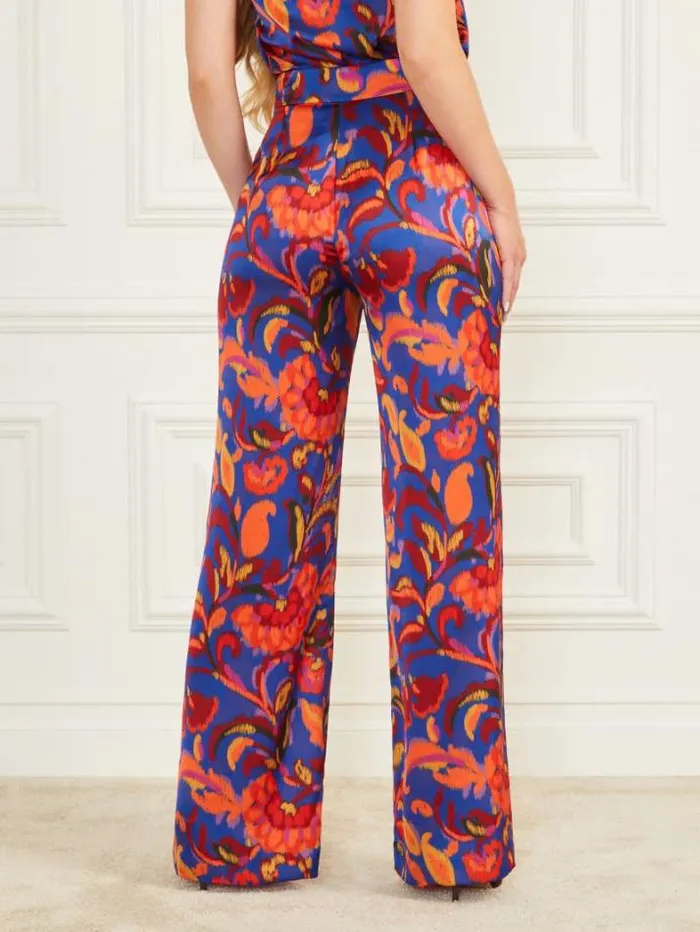 Marciano Betty Printed Blue Pant Betty Blue Print Women Bottoms Marciano Betty Printed Blue Pant Betty Blue Print Women Bottoms
