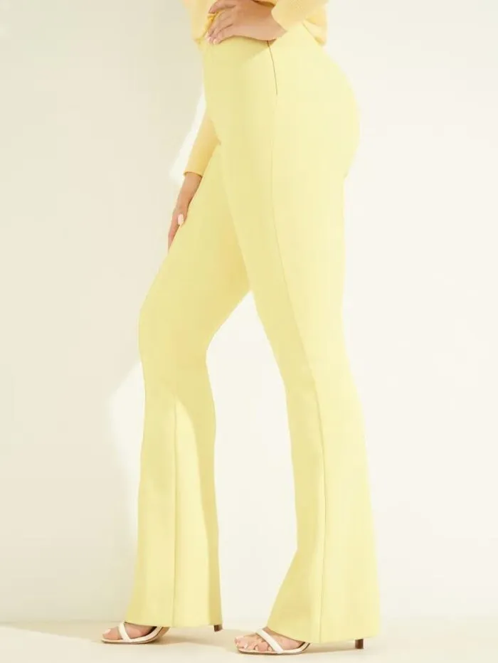 Marciano Chloe Flared Pant Cornsilk Women Bottoms Marciano Chloe Flared Pant Cornsilk Women Bottoms