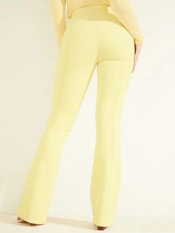 Marciano Chloe Flared Pant Cornsilk Women Bottoms Marciano Chloe Flared Pant Cornsilk Women Bottoms