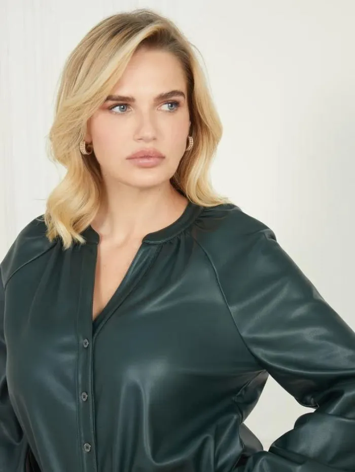 Marciano Foxton Blouse Chenille Green Women Tops And Sweaters Marciano Foxton Blouse Chenille Green Women Tops And Sweaters