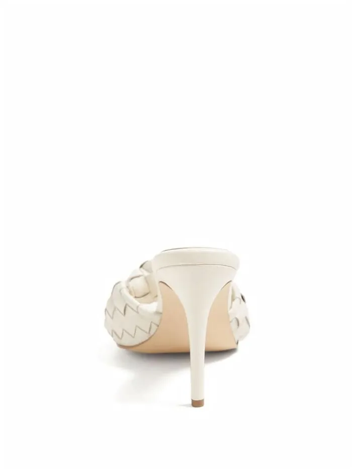 Marciano Janna Woven Mule Ivory Women Shoes Marciano Janna Woven Mule Ivory Women Shoes