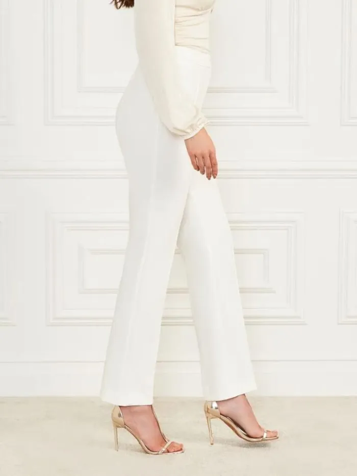 Marciano Logan Straight Leg Pant Pale Pearl Women Bottoms Marciano Logan Straight Leg Pant Pale Pearl Women Bottoms