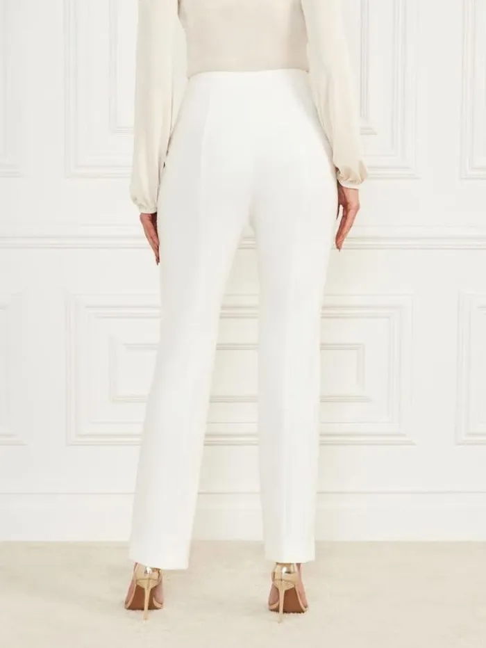 Marciano Logan Straight Leg Pant Pale Pearl Women Bottoms Marciano Logan Straight Leg Pant Pale Pearl Women Bottoms