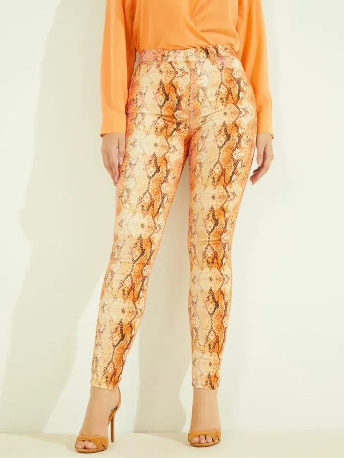 Marciano Snakeskin Stiletto No 97 Skinny Jean Sonora Skin Women Bottoms