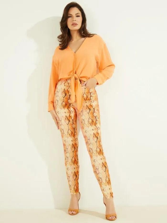 Marciano Snakeskin Stiletto No 97 Skinny Jean Sonora Skin Women Bottoms Marciano Snakeskin Stiletto No 97 Skinny Jean Sonora Skin Women Bottoms