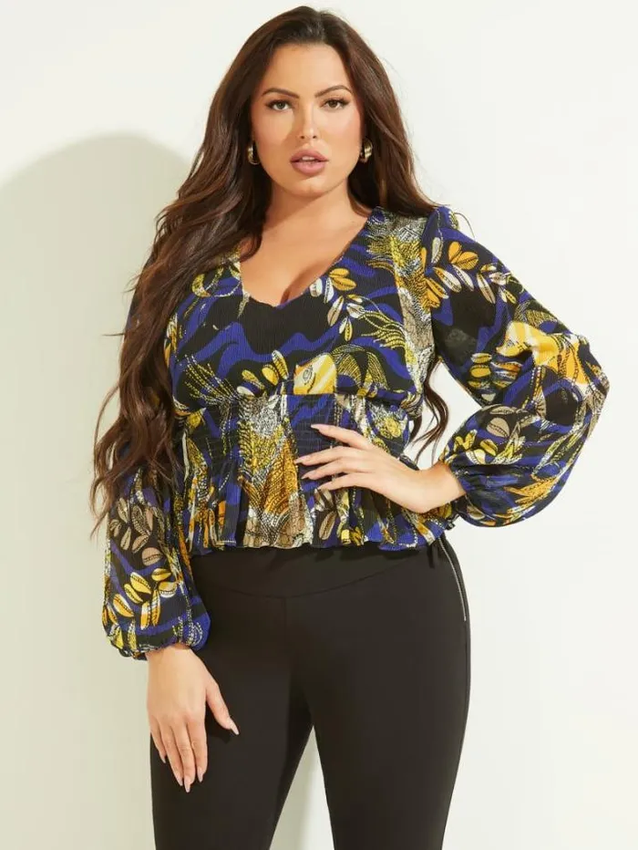 Marciano Sonora Top Aquarius Print Women Tops And Sweaters