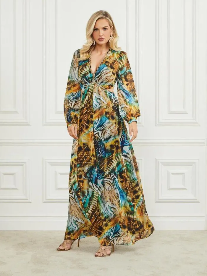 Marciano Ursula Gown Eutopia Print Women Dresses Marciano Ursula Gown Eutopia Print Women Dresses