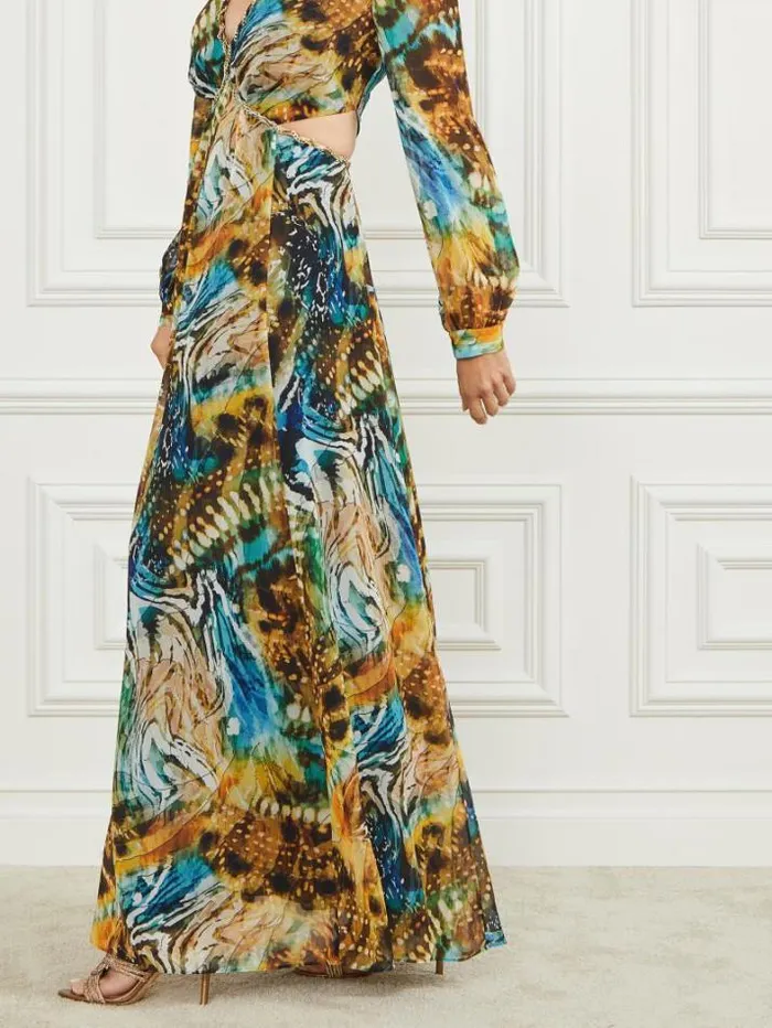 Marciano Ursula Gown Eutopia Print Women Dresses Marciano Ursula Gown Eutopia Print Women Dresses