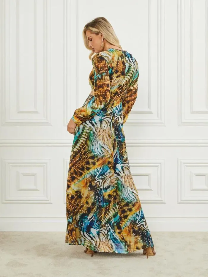 Marciano Ursula Gown Eutopia Print Women Dresses Marciano Ursula Gown Eutopia Print Women Dresses