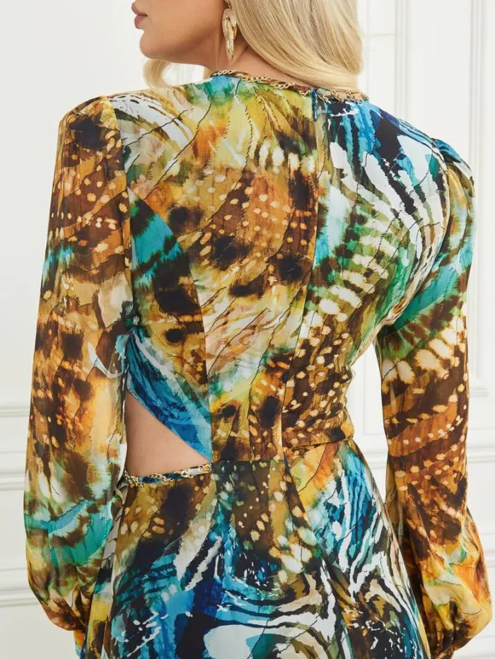Marciano Ursula Gown Eutopia Print Women Dresses Marciano Ursula Gown Eutopia Print Women Dresses