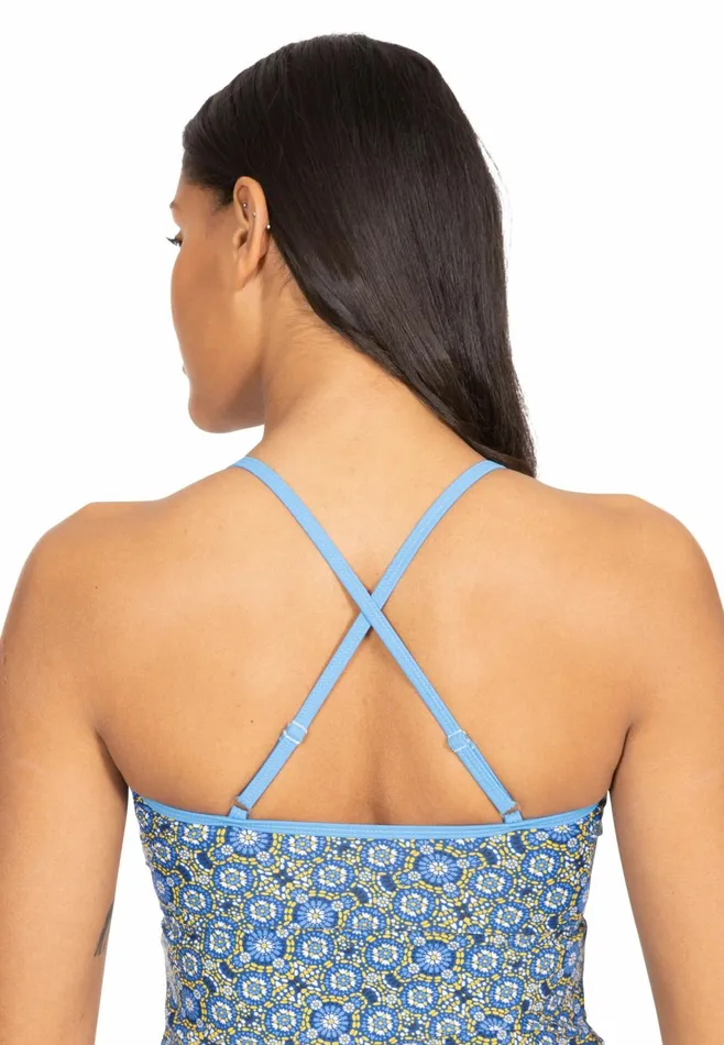 Martha Tankini Top Mosaic Print Women Trespass Swimwear