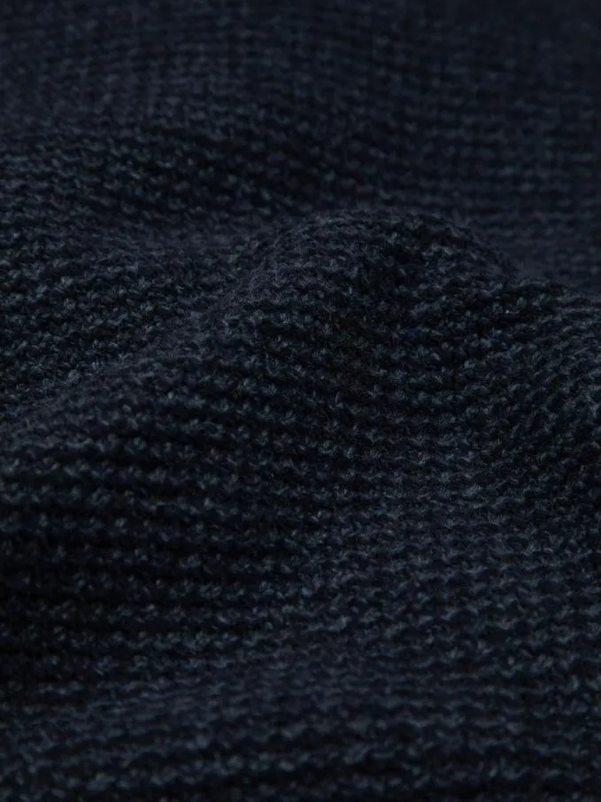 Men Barents Jumper Indigo Finisterre Knitwear