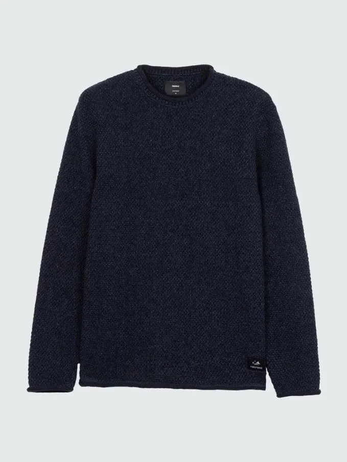 Men Barents Jumper Indigo Finisterre Knitwear