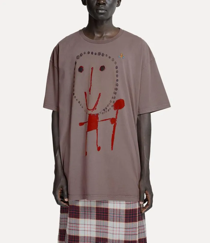 Men Beth Print Oversized Tshirt Brown Vivienne Westwood TShirts And Polos Men Beth Print Oversized Tshirt Brown Vivienne Westwood TShirts And Polos