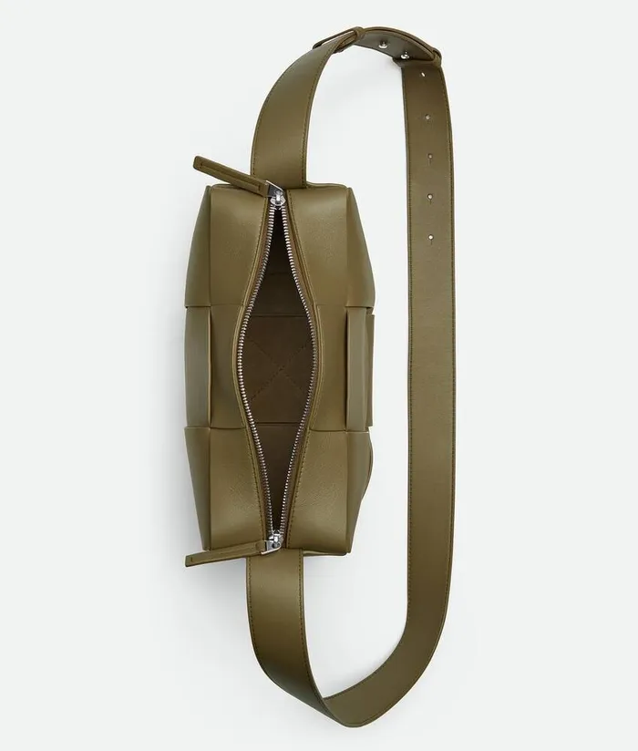Men Bottega Veneta Crossbody Arco Camera Bag Algae