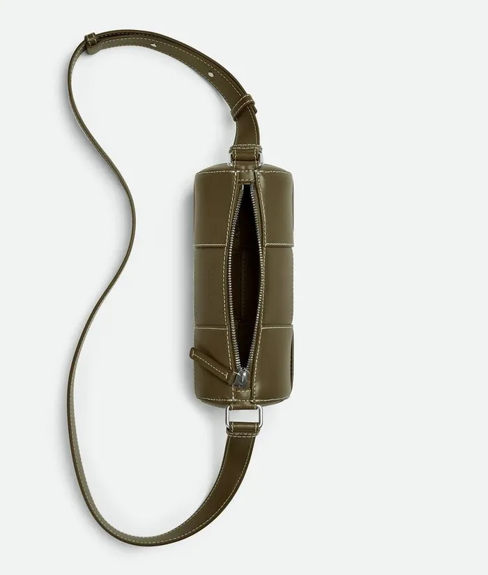 Men Bottega Veneta Crossbody Small Canette Mud