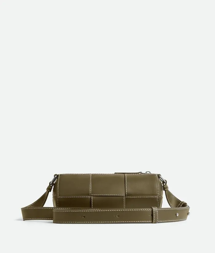 Men Bottega Veneta Crossbody Small Canette Mud