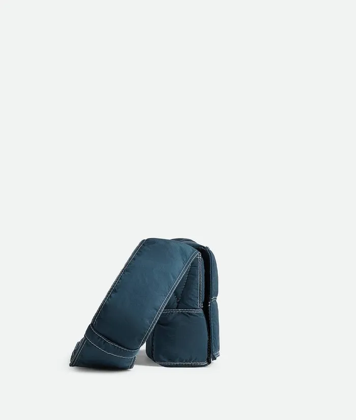 Men Bottega Veneta Crossbody Small Padded Tech Cassette Deep Bluewhite