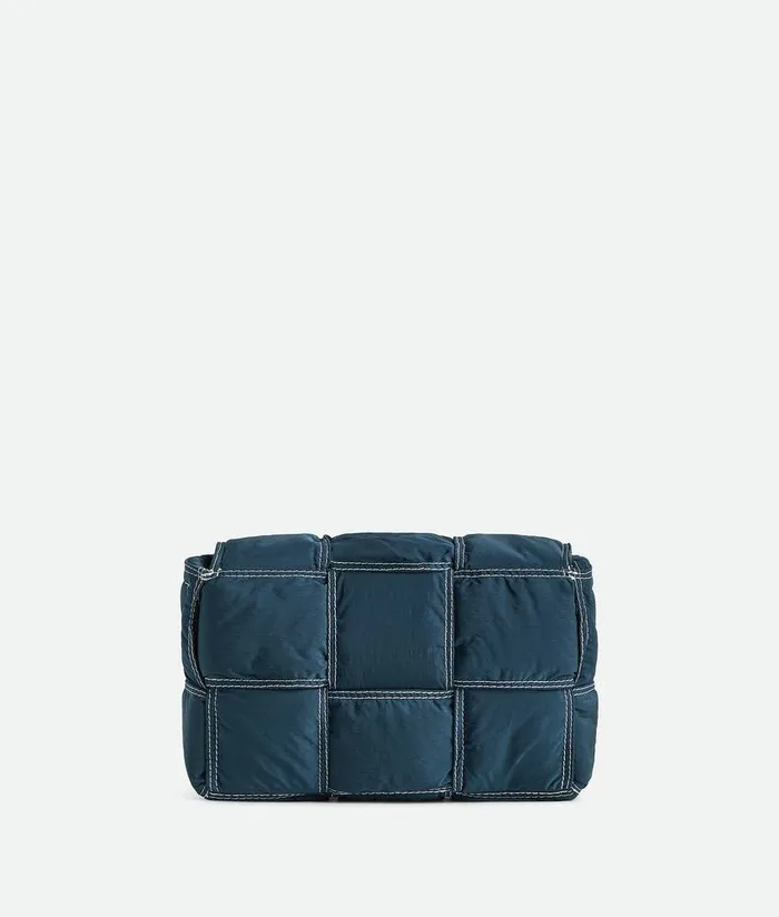 Men Bottega Veneta Crossbody Small Padded Tech Cassette Deep Bluewhite