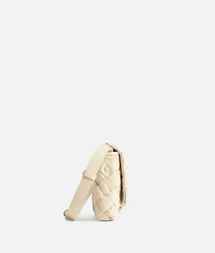 Men Bottega Veneta Crossbody Small Rumple Messenger Sea Salt