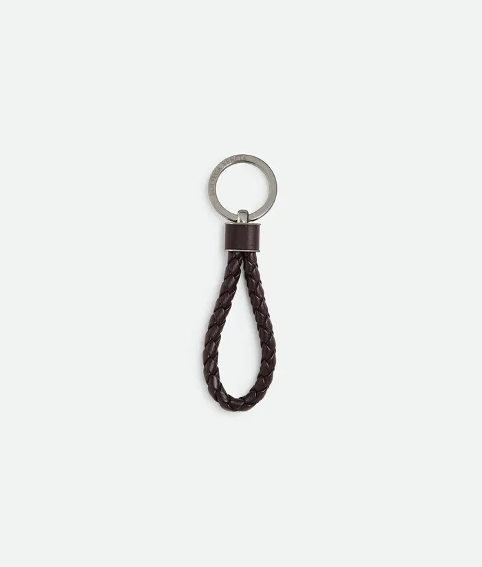 Men Bottega Veneta Key Rings Intreccio Key Ring Fondant