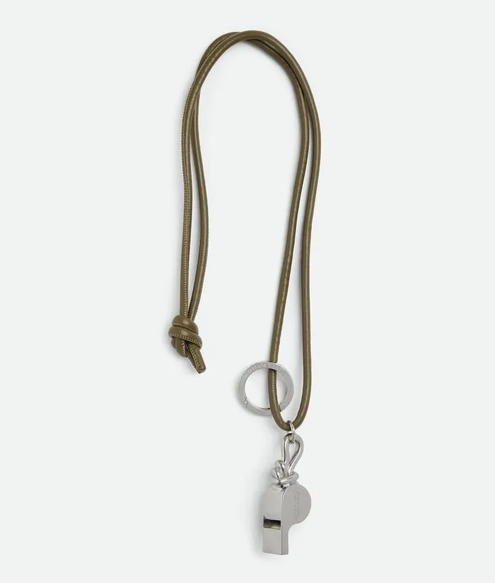 Men Bottega Veneta Key Rings Whistle Key Ring Mud