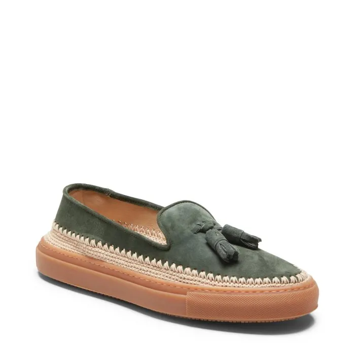 Men Brera Sport Green Side Musk Fratelli Rossetti Slip On