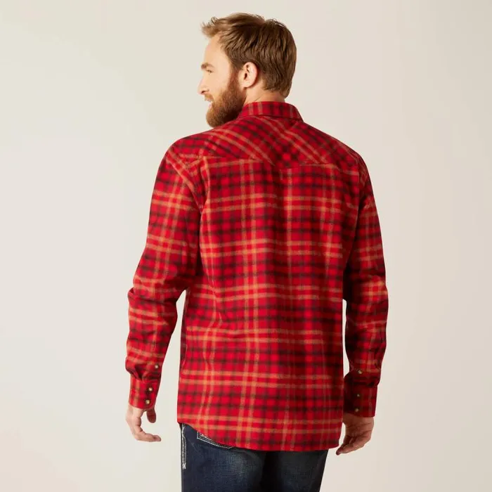 Men Button Down Shirts Ariat Heber Retro Fit Shirt Cranberry Crimson Men Button Down Shirts Ariat Heber Retro Fit Shirt Cranberry Crimson