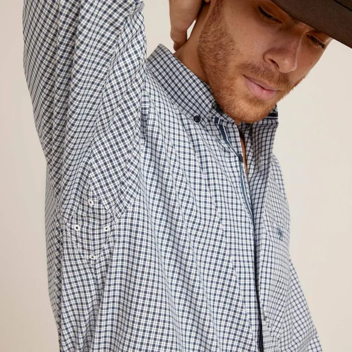 Men Button Down Shirts Ariat Pro Series Garmin Classic Fit Shirt White Men Button Down Shirts Ariat Pro Series Garmin Classic Fit Shirt White