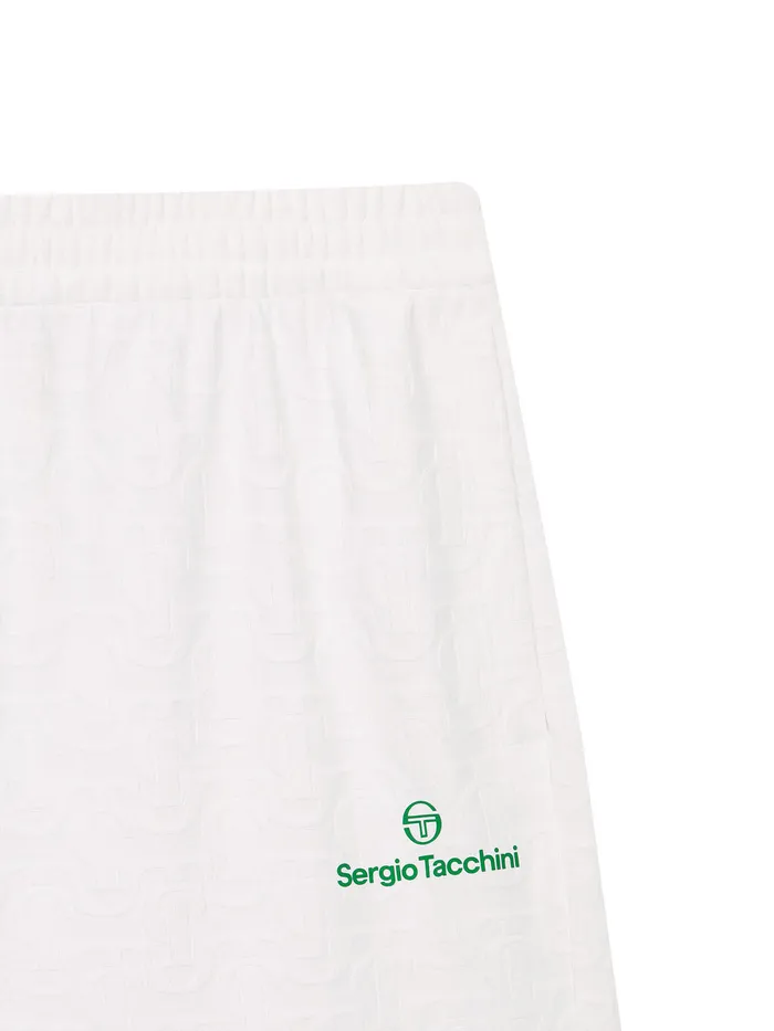 Men Court Styles Sergio Tacchini Daily St Jacquard Shorts Off White