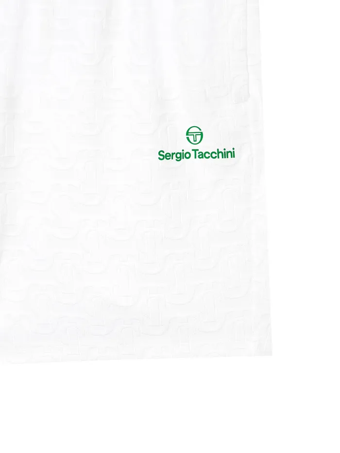 Men Court Styles Sergio Tacchini Daily St Jacquard Shorts Off White