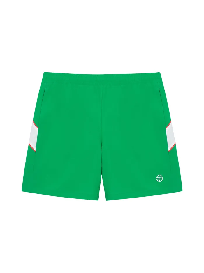 Men Court Styles Sergio Tacchini Flag Woven Shorts Green