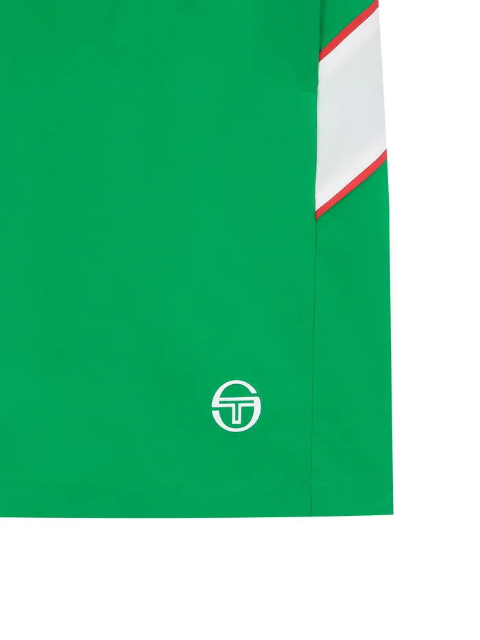 Men Court Styles Sergio Tacchini Flag Woven Shorts Green