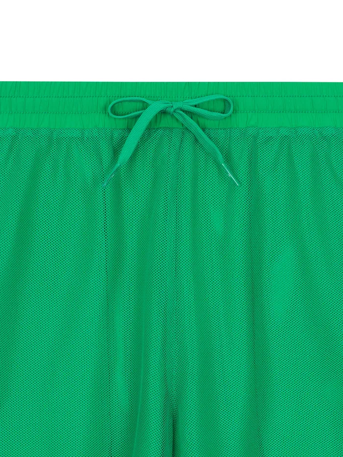 Men Court Styles Sergio Tacchini Flag Woven Shorts Green