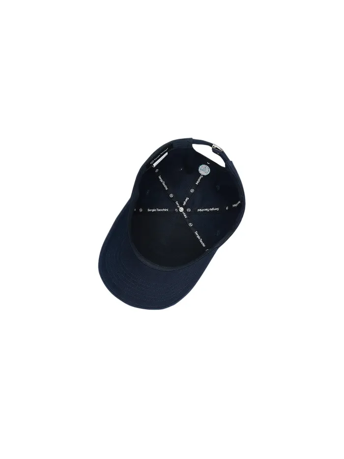 Men Court Styles Sergio Tacchini Fleece Embroidered Ball CapNavy