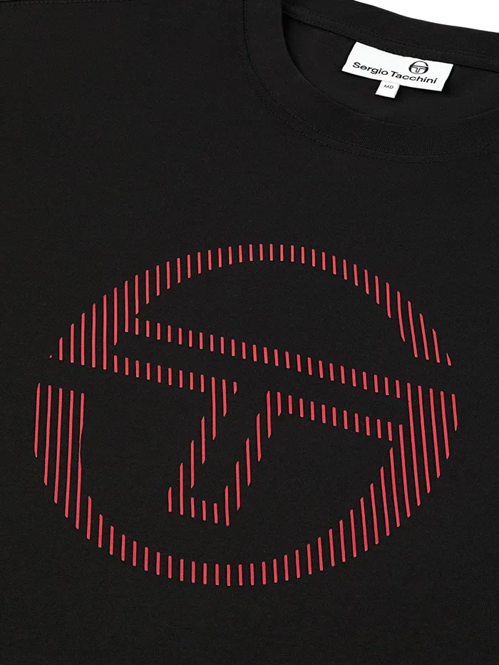 Men Court Styles Sergio Tacchini Lecce TShirt Black Beauty