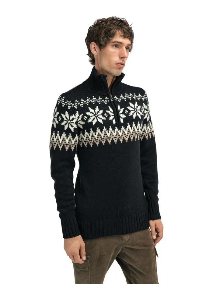 Men Dale Of Norway Halfzip Myking Sweater 8211 Merino Wool