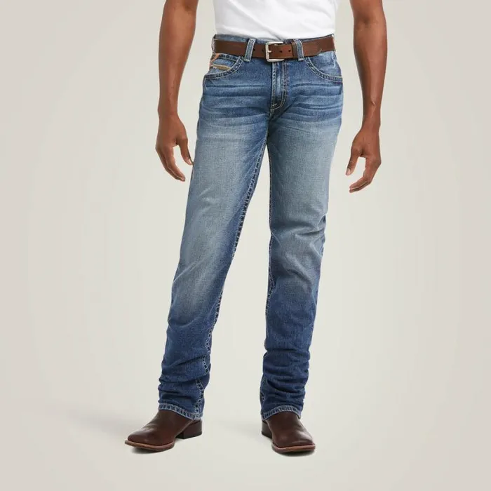 Men Denim Ariat M4 Low Rise Stretch Longspur Stackable Straight Leg Jean Dakota Men Denim Ariat M4 Low Rise Stretch Longspur Stackable Straight Leg Jean Dakota