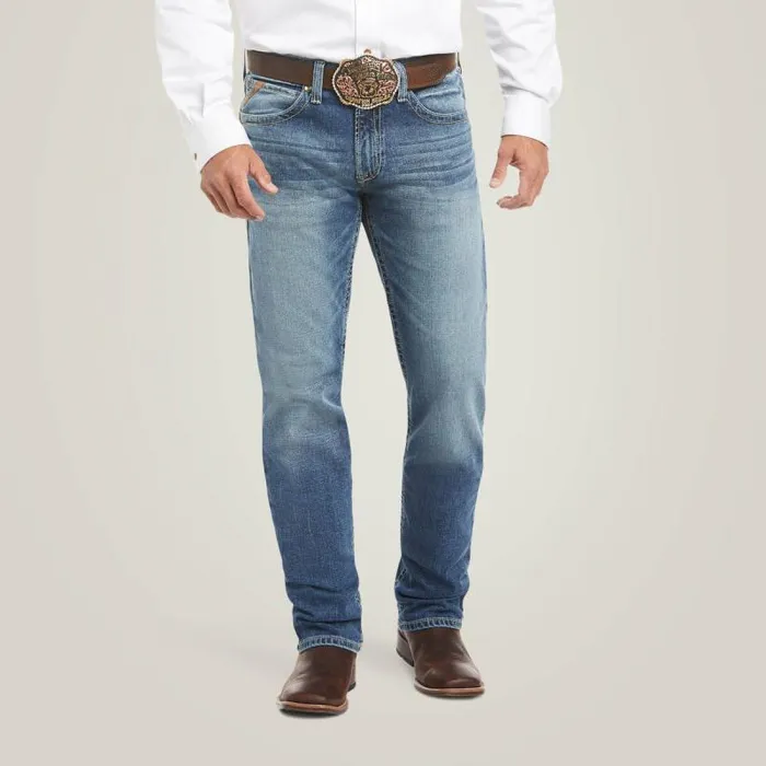 Men Denim Ariat M4 Low Rise Stretch Shoreway Stackable Straight Leg Jean Dakota Men Denim Ariat M4 Low Rise Stretch Shoreway Stackable Straight Leg Jean Dakota