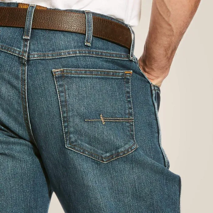 Men Denim Ariat Rebar M4 Relaxed DuraStretch Basic Boot Cut Jean Carbine Men Denim Ariat Rebar M4 Relaxed DuraStretch Basic Boot Cut Jean Carbine