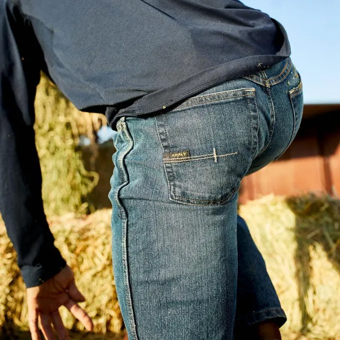 Men Denim Ariat Rebar M4 Relaxed DuraStretch Basic Boot Cut Jean Carbine Men Denim Ariat Rebar M4 Relaxed DuraStretch Basic Boot Cut Jean Carbine