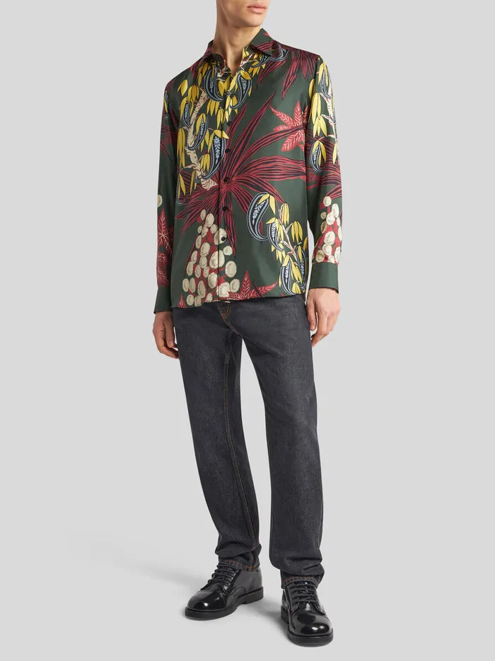 Men Etro Denim FivePocket Jeans Black