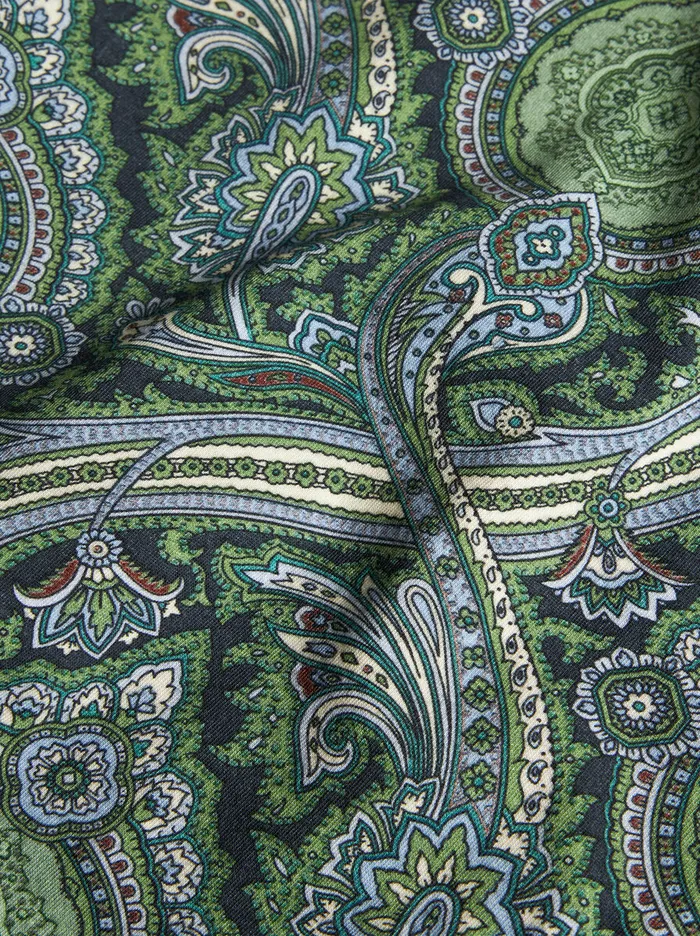 Men Etro TShirt And Sweatshirts Printed Cotton TShirt Green Men Etro TShirt And Sweatshirts Printed Cotton TShirt Green