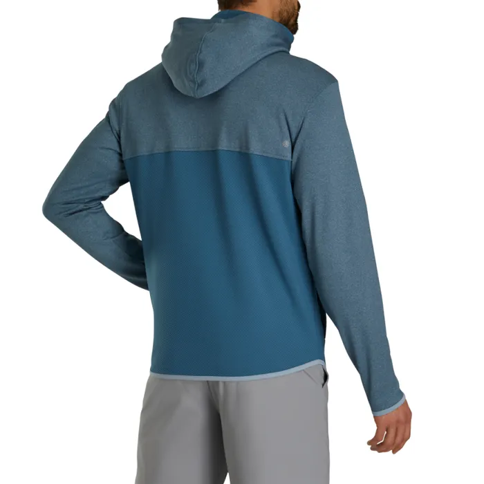 Men FootJoy Base MidLayers ThermoSeries FullZip Hoodie Slate Men FootJoy Base MidLayers ThermoSeries FullZip Hoodie Slate