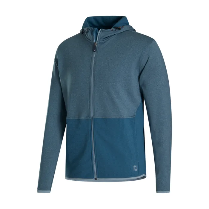 Men FootJoy Base MidLayers ThermoSeries FullZip Hoodie Slate Men FootJoy Base MidLayers ThermoSeries FullZip Hoodie Slate